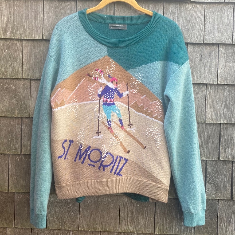 Anthropologie St. Moritz Ski Sweater SZ Medium